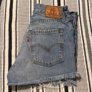 Levi Strauss High Rise Denim Shorts